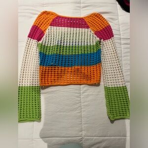 Thick Stripped Target Sweater